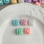 Solid Color Iridescent Plated Beads camera bead