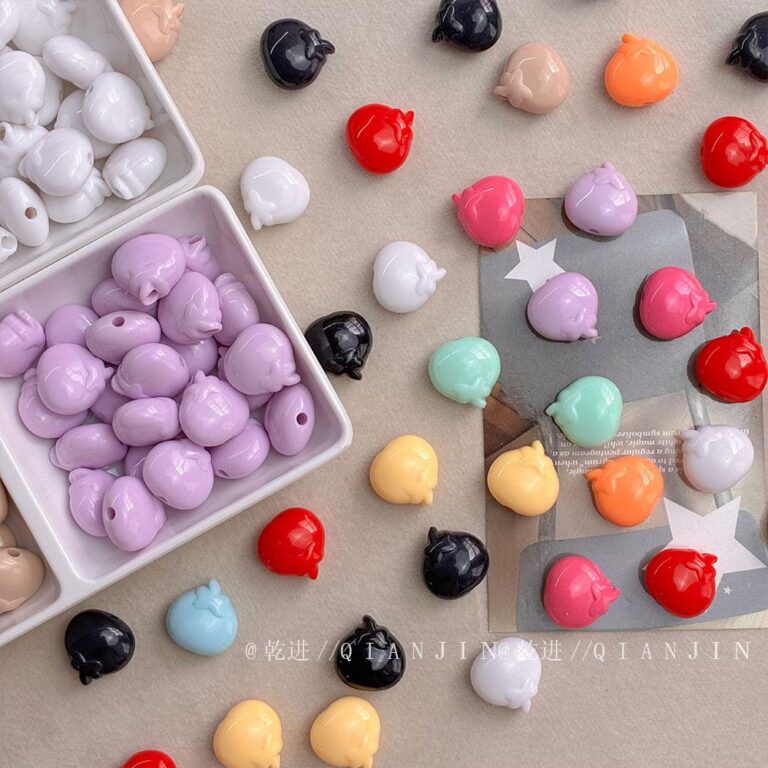 Solid Color Acrylic Beads Tomato beads