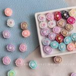 Solid Color Acrylic Beads apple