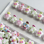 Printed bead Wish bottle beads