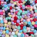Solid Color Acrylic Beads spiral bead-672