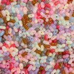 Solid Color Acrylic Beads Jelly Luminous Peanut Beads