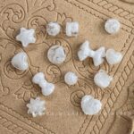 Two-Tone Beads double white beads