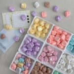 Solid Color Iridescent Plated Beads camera bead
