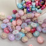 Solid Color Acrylic Beads apple