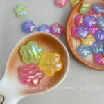 High-Quality UV Beads Light-changing wavy flower beads