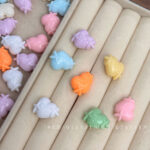Solid Color Acrylic Beads heart beads