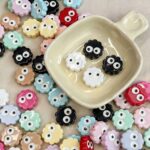 Solid Color Acrylic Beads Coal ball biscuit-667