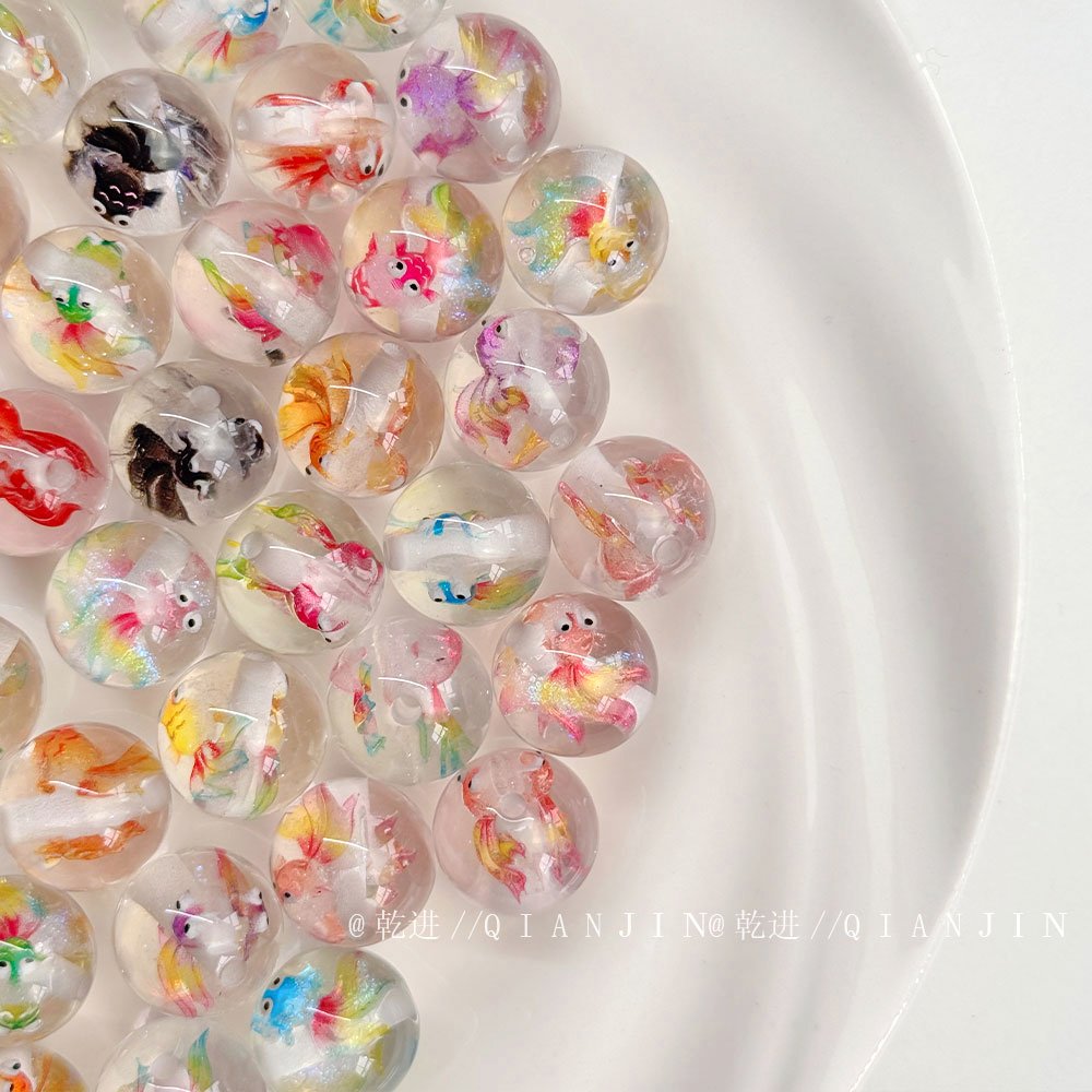 Resin Beads Lucky Koi Beads