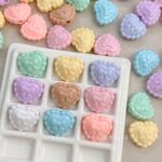 Solid Color Acrylic Beads heart beads