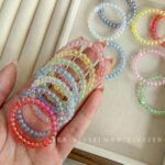 Transparent Iridescent Plated Beads circle beads