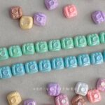 Solid Color Iridescent Plated Beads camera bead