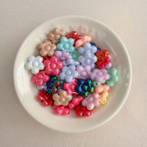 Solid Color Iridescent Plated Beads