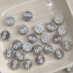 High-Quality UV Beads Silver biscuit beads