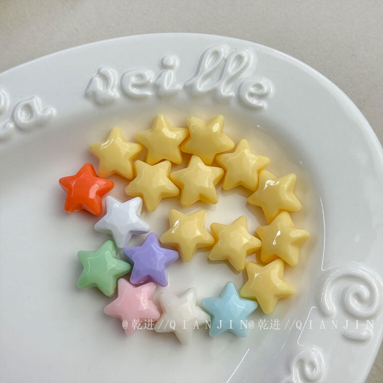 Solid Color Acrylic Beads star beads-572
