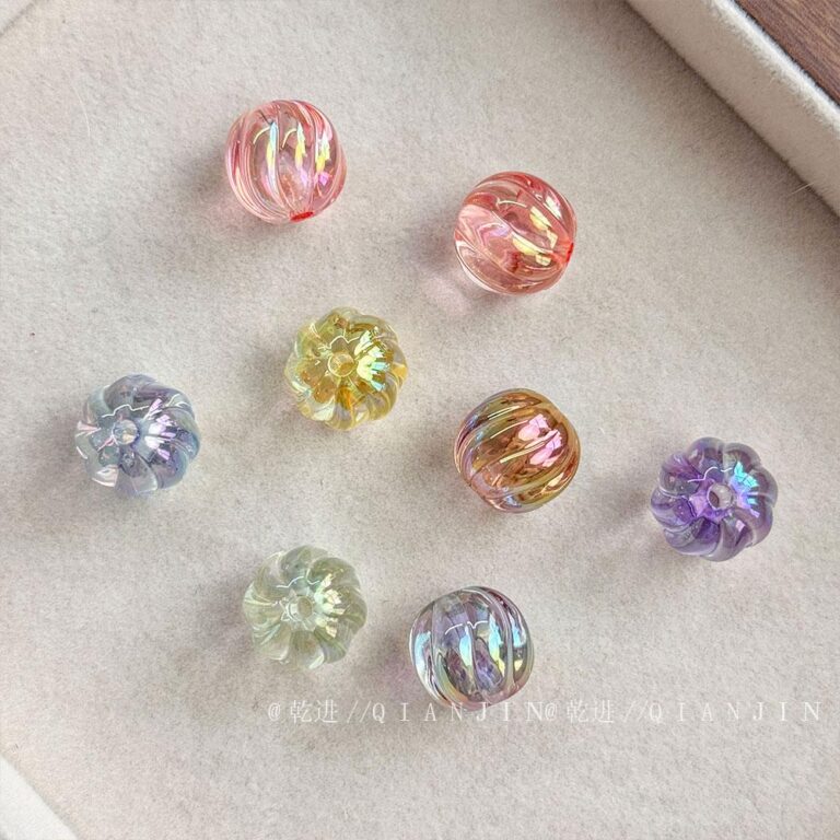 High-Quality UV Beads transparent pumpkin bead