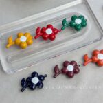 Solid Color Acrylic Beads flower-stem beads