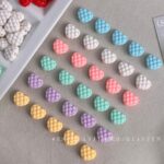 Solid Color Acrylic Beads heart beads