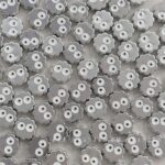 High-Quality UV Beads Silver biscuit beads