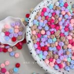 Solid Color Acrylic Beads spiral bead-672