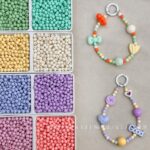 Solid Color Acrylic Beads 6mm beads