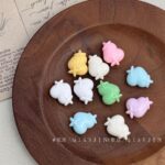 Solid Color Acrylic Beads heart beads