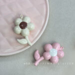 Solid Color Acrylic Beads flower-stem beads