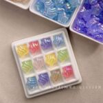 High-Quality UV Beads Light-changing wavy star beads