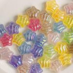 High-Quality UV Beads Light-changing wavy star beads