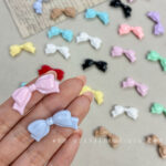 Solid Color Acrylic Beads bow bead