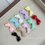 Solid Color Acrylic Beads bow bead