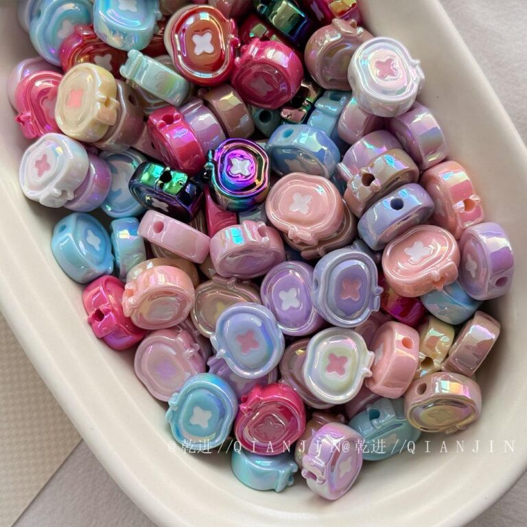 Solid Color Acrylic Beads apple