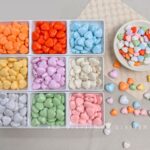Solid Color Acrylic Beads heart beads