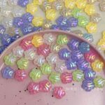 High-Quality UV Beads Light-changing wavy flower beads