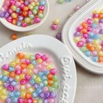 Transparent Acrylic Beads heart beads