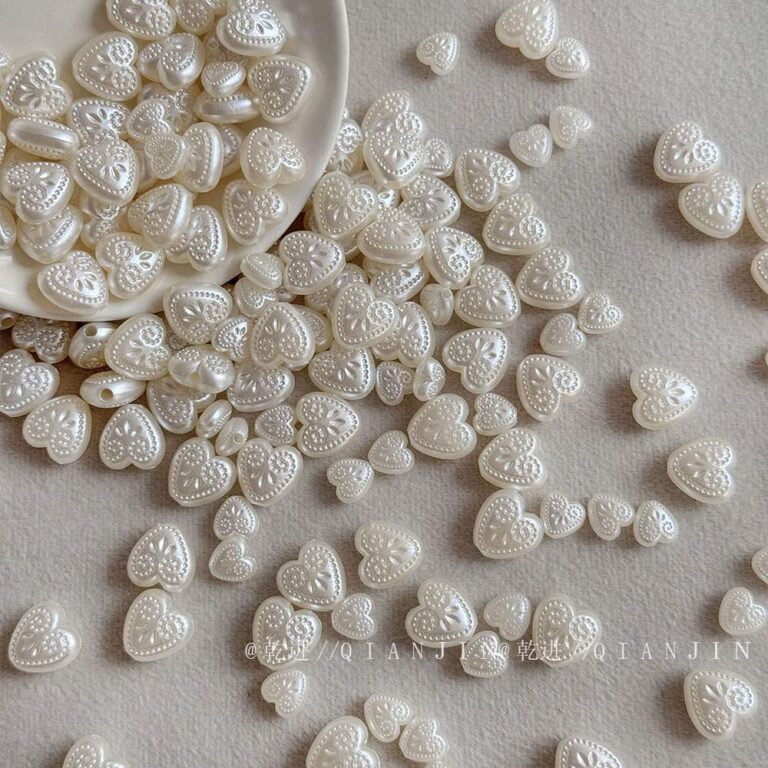 Imitation Pearl Beads heeart beads