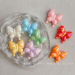 Solid Color Iridescent Plated Beads Butterfly bead