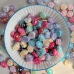 Solid Color Acrylic Beads apple