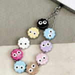 Solid Color Acrylic Beads Coal ball biscuit-667