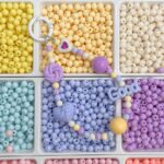 Solid Color Acrylic Beads 6mm beads