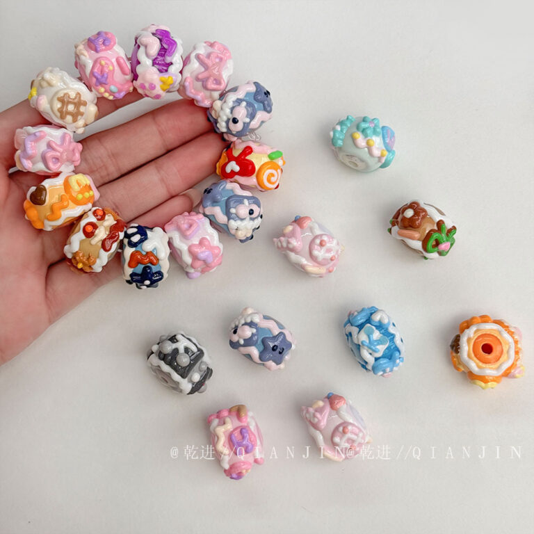 High-Quality UV Beads hand-painted beads