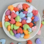 Solid Color Acrylic Beads heart beads
