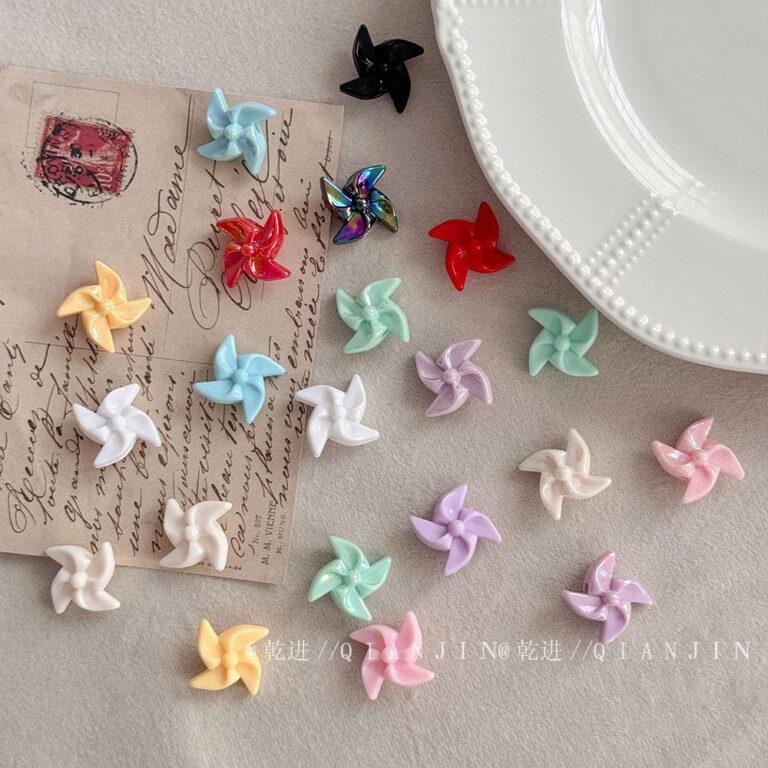 Solid Color Acrylic Beads windmill bead