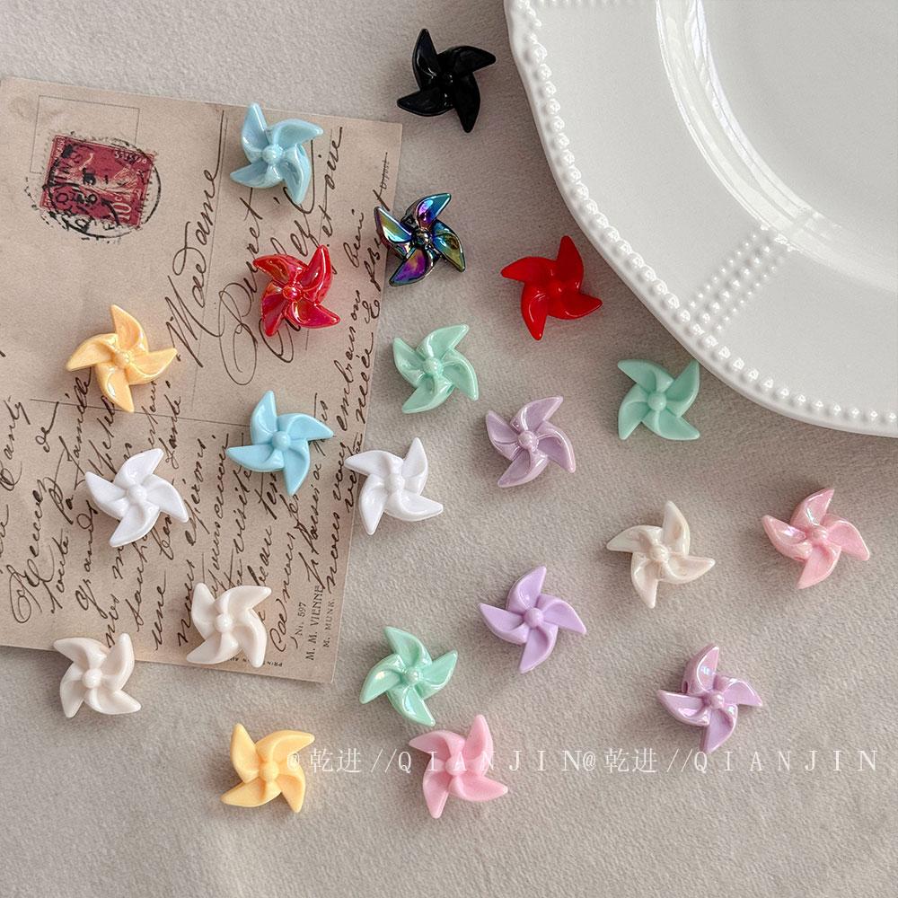 Solid Color Acrylic Beads windmill bead