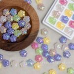 High-Quality UV Beads Light-changing wavy flower beads