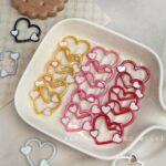 Solid Color Acrylic Beads heart beads-654