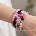 Solid Color Acrylic Beads spiral bead-672