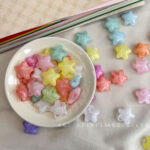 Two-Tone Beads transparent bicolor star-599