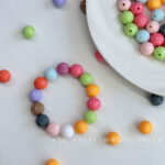 Solid Color Acrylic Beads 14mm pumpkin bead