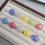 High-Quality UV Beads Light-changing wavy flower beads